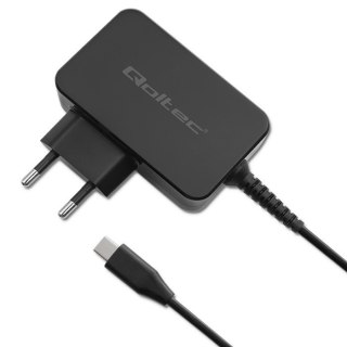 Ładowarka GaN Power Pro | 1xUSB-C | 45W | 5-20V | 2.25-3A | Czarna Qoltec