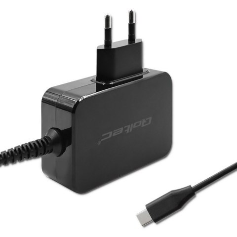 Ładowarka GaN Power Pro | 1xUSB-C | 65W | 5-20V | 3-3.25A | Czarna Qoltec