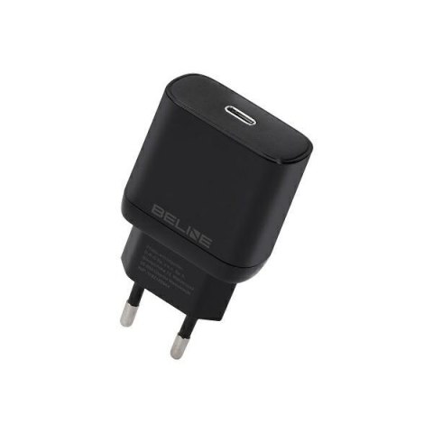 Ładowarka sieciowa 30W GaN USB-C PD 3.0 bez kabla, czarna Beline