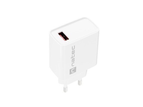 Ładowarka sieciowa Ribera 1x USB-A 18W Biała Natec