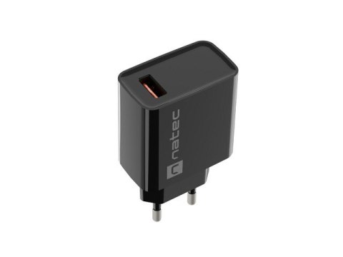 Ładowarka sieciowa Ribera 1x USB-A 18W Czarna Natec