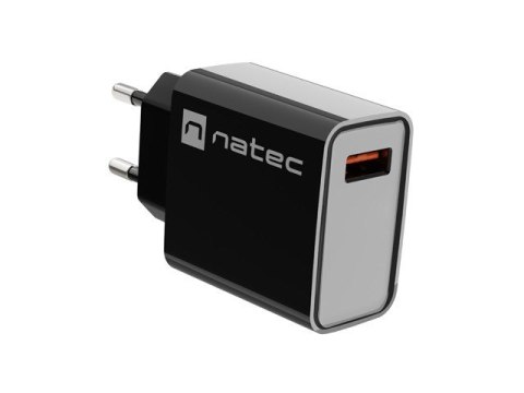 Ładowarka sieciowa Ribera 1x USB-A 18W Czarna Natec