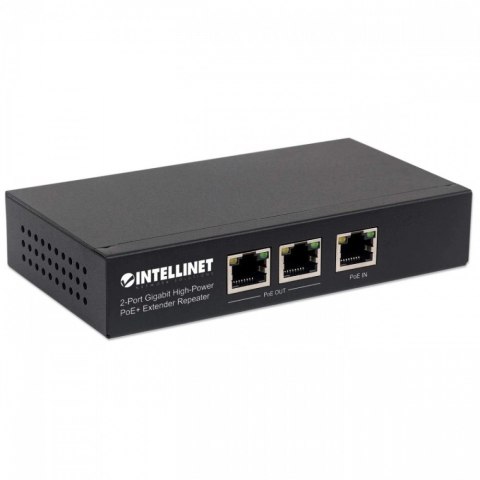 Regenerator Extender PoE+ 2-portowy Gigabit 802.3at/af Intellinet