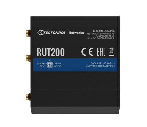 Router 4G/LTE RUT200 (Cat 4), 3G, 2G, WIFI, Ethernet TELTONIKA