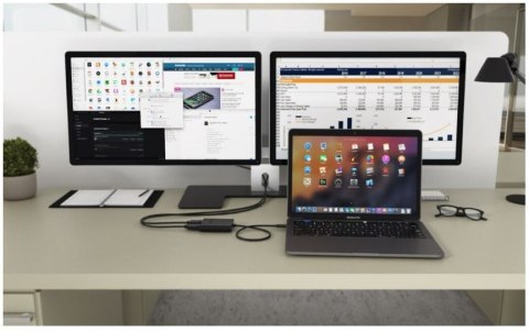 Stacja dokująca USB-C Dual 4K/60Hz (single 8K/30Hz) DP Video Adapter I-tec