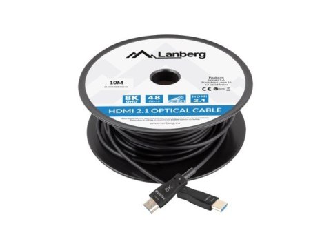 Kabel HDMI M/M v2. 10M 8k optyczny AOC Lanberg