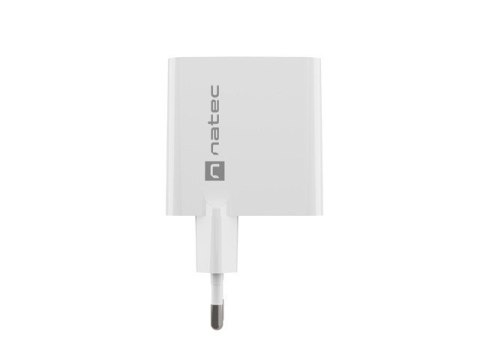 Ładowarka sieciowa Ribera GAN 1X USB-A + 1X USB-C 45W Biała Natec