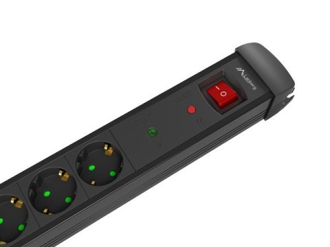 Listwa zasilająca 1.5m 5x230 SC SP1-05F-0150-BK Lanberg