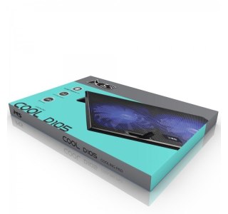 Podstawka chłodząca MS COOL D105 LED 2X USB Czarna MS