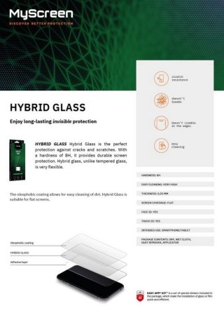 Szkło hybrydowe HybridGlass iPhone 14 Plus 6,7 cala MyScreenProtector