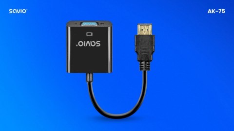 Adapter HDMI-VGA AK-75 Savio