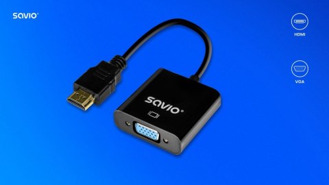 Adapter HDMI-VGA AK-75 Savio