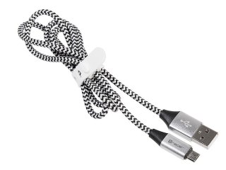 Kabel USB 2.0 AM-micro 1m czarno-srebrny Tracer