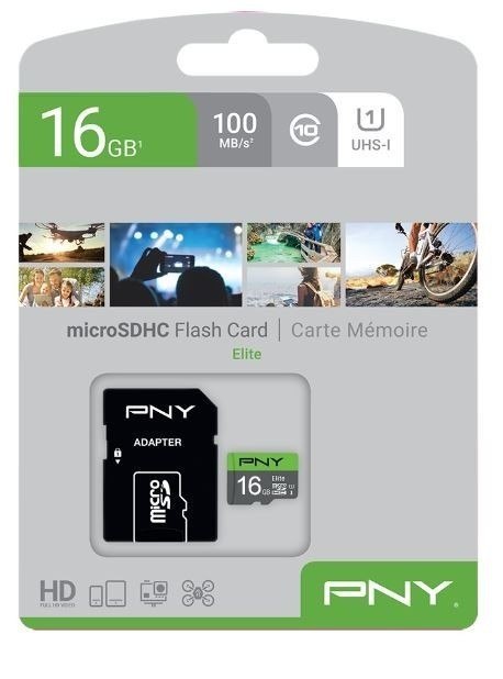 Karta pamięci microSDHC Elite 16GB P-SDU16GU185GW-GE PNY