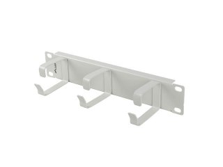 Organizer kabli 10 cali z 3 metalowymi uchwytami TYP B szary Lanberg