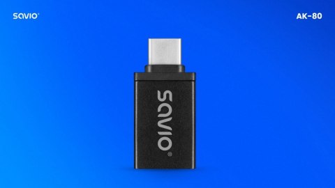 Adapter USB-A 3.1 (F)-USB-C 3.1 (M) AK-80 Savio