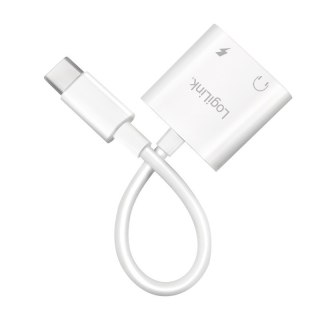 Adapter USB-C do 2x USB -C, PD 60W / audio LogiLink