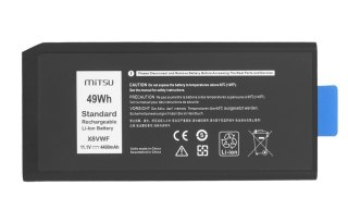 Bateria X8VWF do Dell Latitude Rugged 5404 5414 7404 7414 4400 mAh (49 Wh) 11.1V (10.8V) Mitsu