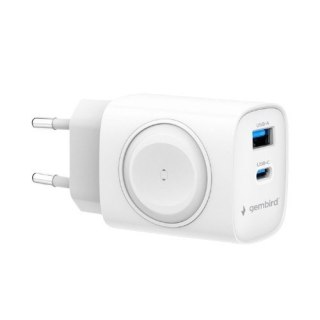 Ładowarka USB-A USB-C 20W PowerDelivery Quick Charge 3.0, biała Gembird