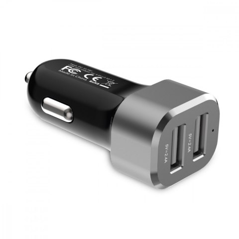 Ładowarka samochodowa Power Car Charger 24W - 2xUSB 2.4A CRONG