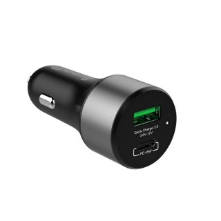 Ładowarka samochodowa Power Car Charger 63W USB-C PD 45W + USB QC 3.0 18W CRONG