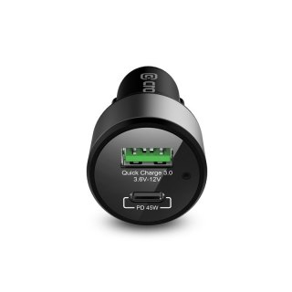 Ładowarka samochodowa Power Car Charger 63W USB-C PD 45W + USB QC 3.0 18W CRONG