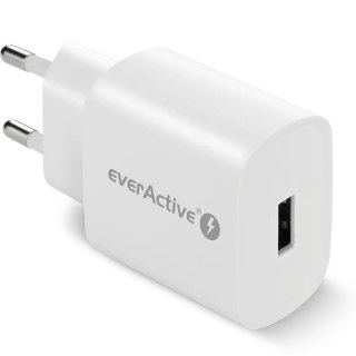 Ładowarka sieciowa 1X USB 18W QC3.0 Biała EverActive