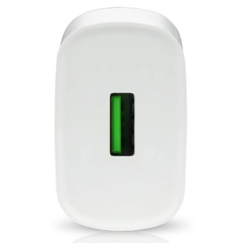 Ładowarka sieciowa 1X USB 18W QC3.0 Biała EverActive