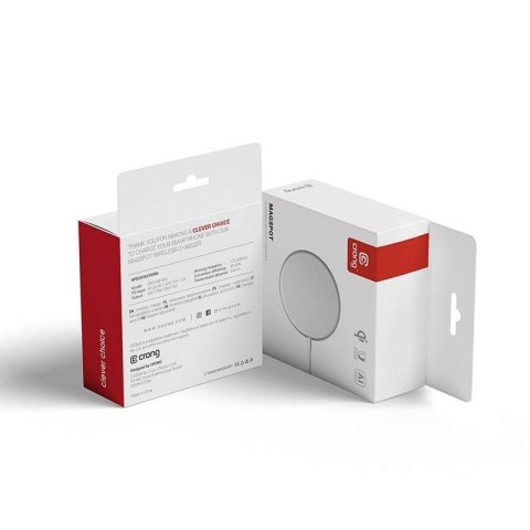 MagSpot Wireless Charger Aluminiowa ładowarka indukcyjna MagSafe 15W Złota CRONG