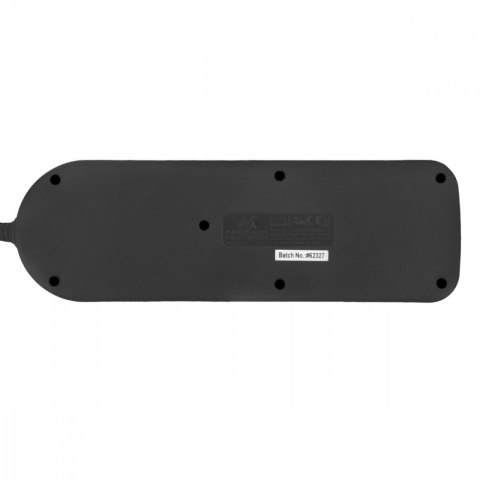 Przedłużacz 1,5m 250VAC 10A 4 gniazda MCE508 B Port USB-C Quick charge 2.0 IP20 Maclean