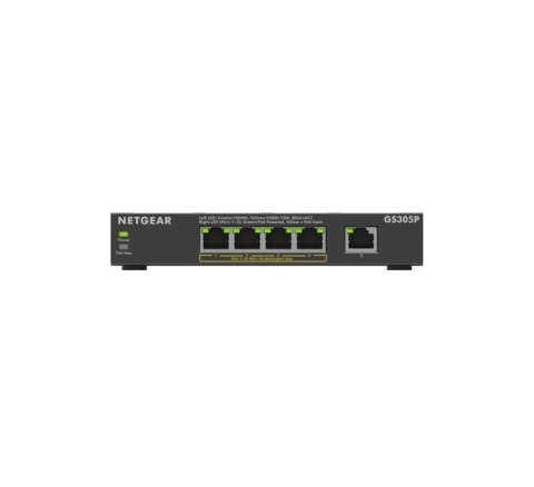 Przełącznik niezarządzalny GS305P-300EUS PoE+ Gigabit 5-portowy SOHO z serii 300 Netgear