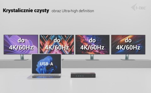 Stacja dokująca Universal 5x 4K/60Hz Display Power Delivery 100W I-tec