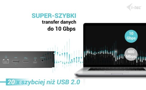 Stacja dokująca Universal 5x 4K/60Hz Display Power Delivery 100W I-tec