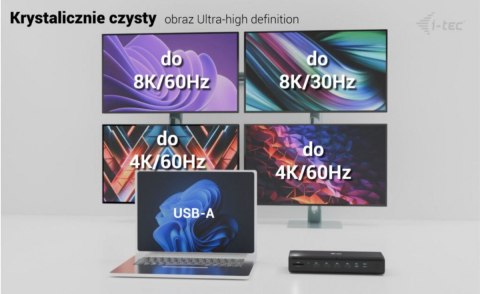 Stacja dokująca uniwersalna 6x 4K/60Hz Display PD 140W I-tec
