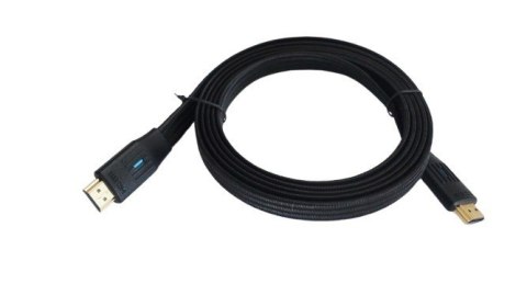 Kabel HDMI v 2.1 płaski 3m czarny TB