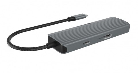 Stacja dokująca IB-DK4022a-CPD 6w1, HDMI,USB,PD IcyBox