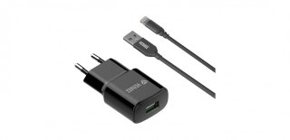 Ładowarka sieciowa USB + kabel Lightning 1 metr USB A 12W 2,4A YENKEE