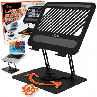Obrotowa, ergonomiczna podstawka pod laptopa 10-17 LAPTOP STAND ROTO MT2662 pełna regulacja Media-Tech
