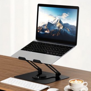 Obrotowa, ergonomiczna podstawka pod laptopa 10-17 LAPTOP STAND ROTO MT2662 pełna regulacja Media-Tech