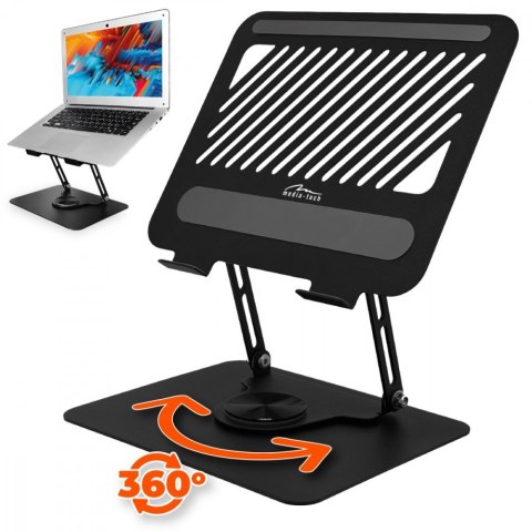 Obrotowa, ergonomiczna podstawka pod laptopa 10-17 LAPTOP STAND ROTO MT2662 pełna regulacja Media-Tech