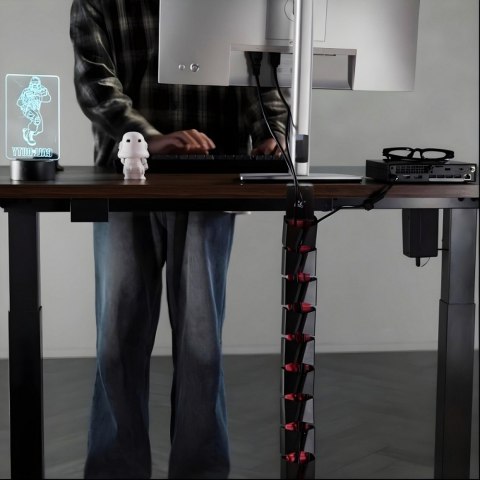 Organizer kabli, 1345mm czarno czerwony RS125 Maclean