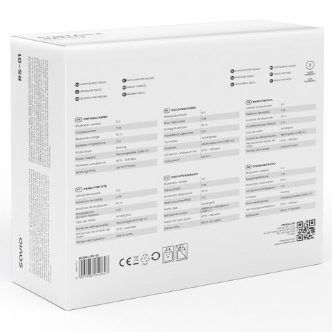 Radio przenośne RS-01 Savio