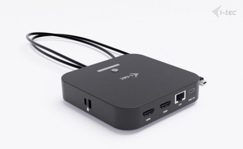 Stacja dokująca USB-C 2x HDMI Dock PD + Ładowarka 100W I-tec