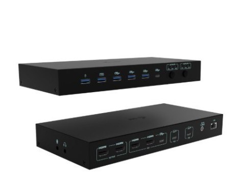 Stacja dokująca USB-C KVM Dock PRO Three Hosts Dual Video 2x Power Delivery max 92W I-tec