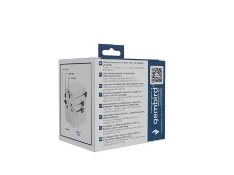 Adapter sieciowy Uniwersalny kostka 20W Gembird
