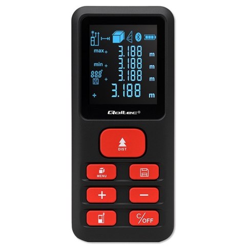Cyfrowy dalmierz laserowy | podświetlany LCD | 120m Qoltec