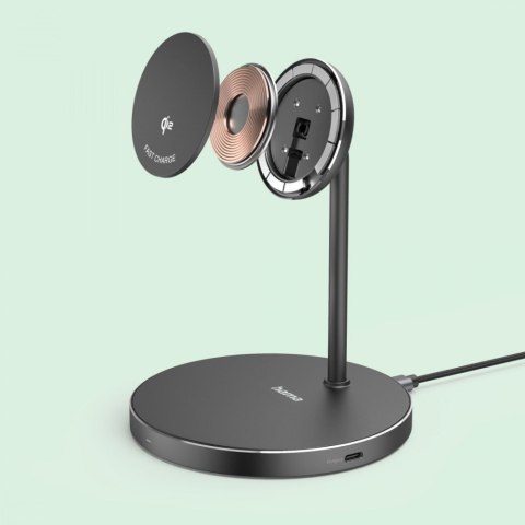 Ładowarka indukcyjna fast charge 15w czarna Hama