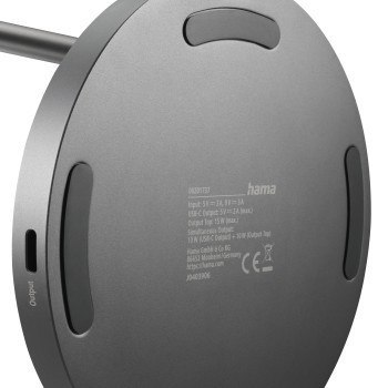 Ładowarka indukcyjna fast charge 15w czarna Hama