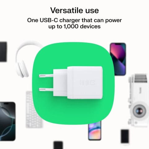 Ładowarka sieciowa USB 30W 1x USB-C BIAŁA Green Cell