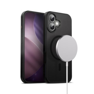 Etui Hybrid Frost MAG Cover iPhone 17 MagSafe Czarne CRONG